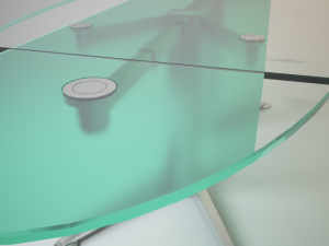 folding glass table spectrum 3D Model