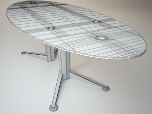 folding glass table spectrum 3D Model