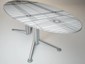 folding glass table spectrum 3D Model