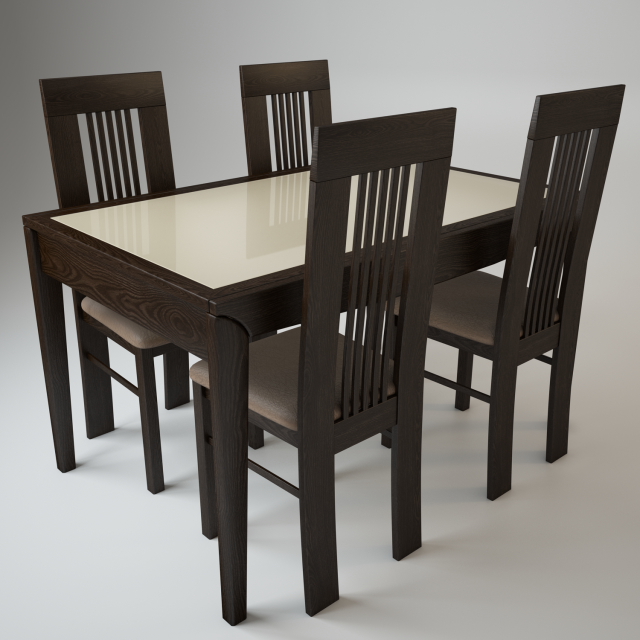 chair amarena  table alno 3D Модель .c4d .max .obj .3ds .fbx .stl .blend 