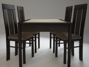 chair amarena  table alno 3D Модель