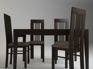 chair amarena  table alno 3D Модель