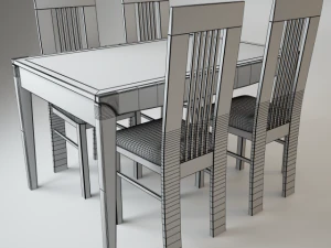 chair amarena  table alno 3D Model