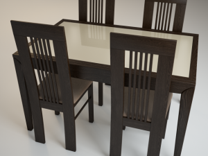 chair amarena  table alno 3D Модель