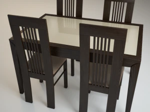 chair amarena  table alno 3D Model