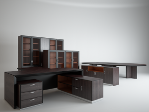a set of office furniture 3D Модель