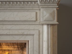 fireplace charlotte with fireplace tools 3D Model