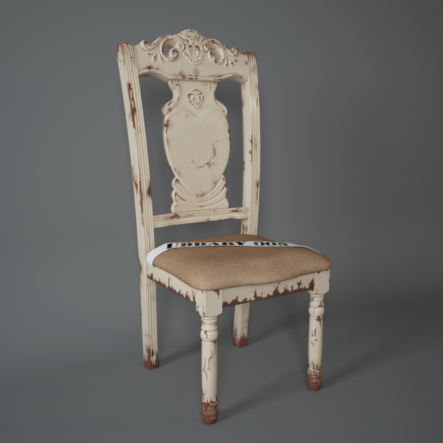 chair harlem from the collection of shameless vill 3D Model .c4d .max .obj .3ds .fbx .stl .blend 