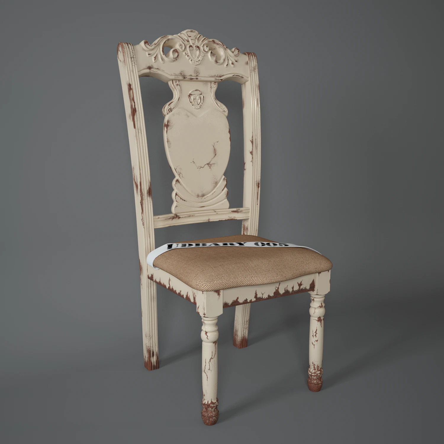 chair harlem from the collection of shameless vill 3D Model .c4d .max .obj .3ds .fbx .stl .blend 
