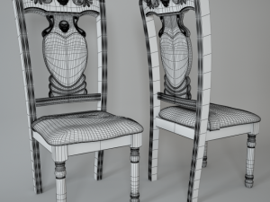 chair harlem from the collection of shameless vill 3D Model
