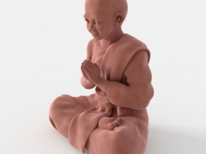 buddha velvet figurine 3D Model