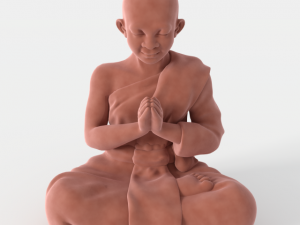 buddha velvet figurine 3D Model