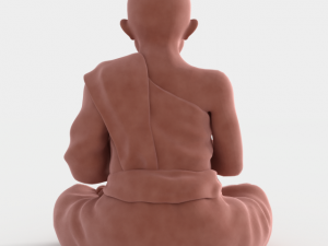 buddha velvet figurine 3D Model