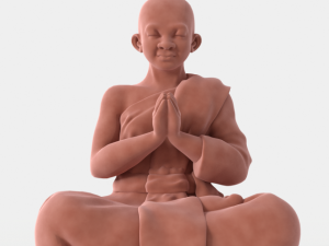 buddha velvet figurine 3D Model
