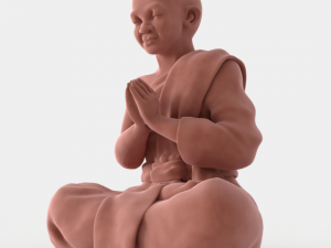 buddha velvet figurine 3D Model