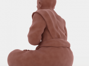 buddha velvet figurine 3D Model