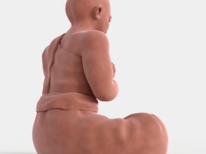 buddha velvet figurine 3D Model