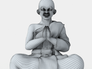 buddha velvet figurine 3D Model