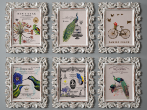 a set of framed reproductions solange 3D Model