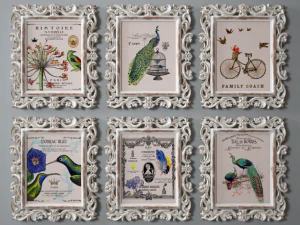 a set of framed reproductions solange 3D Model
