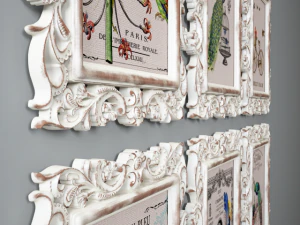 a set of framed reproductions solange 3D Model