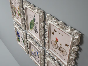a set of framed reproductions solange 3D Model