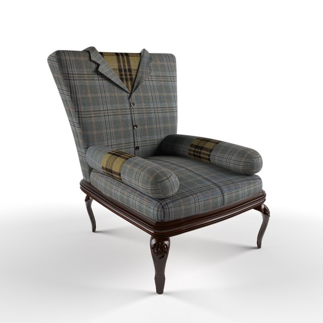 ethnic chair 3D Модель .c4d .max .obj .3ds .fbx .stl .blend 