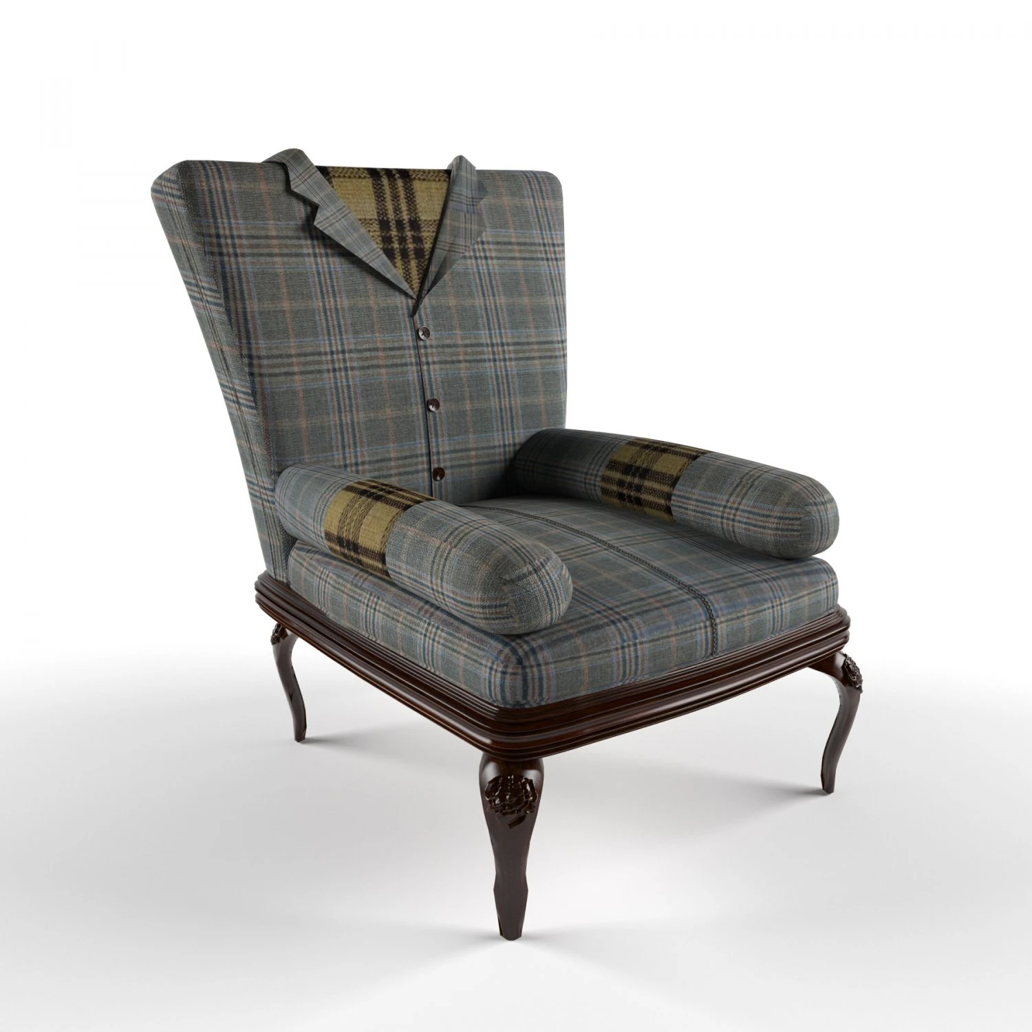 sedia etnica Modello 3D .c4d .max .obj .3ds .fbx .stl .blend 