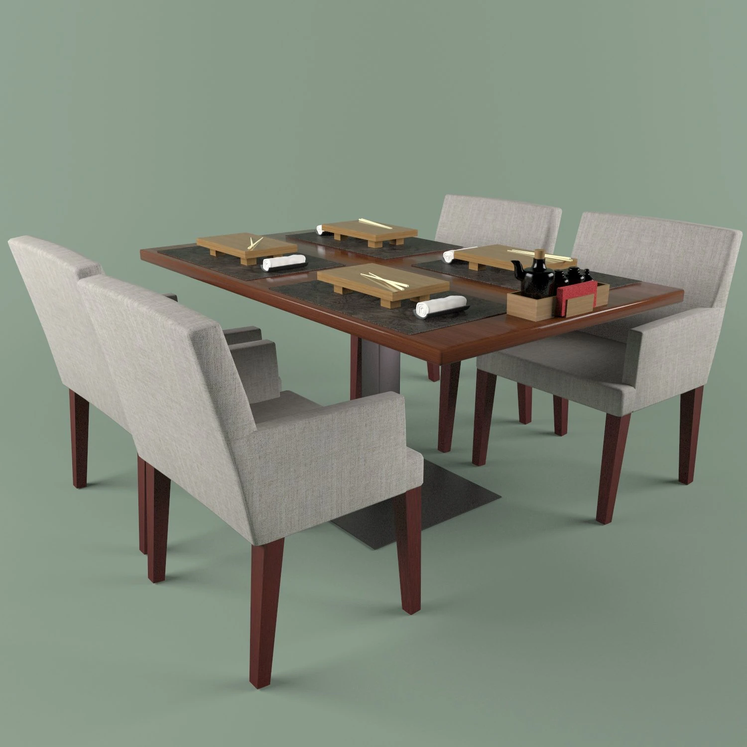 cuhal table 3D Model .c4d .max .obj .3ds .fbx .stl .blend 