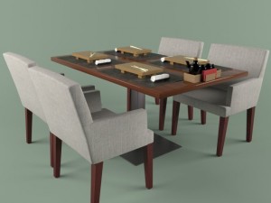 cuhal table Modello 3D