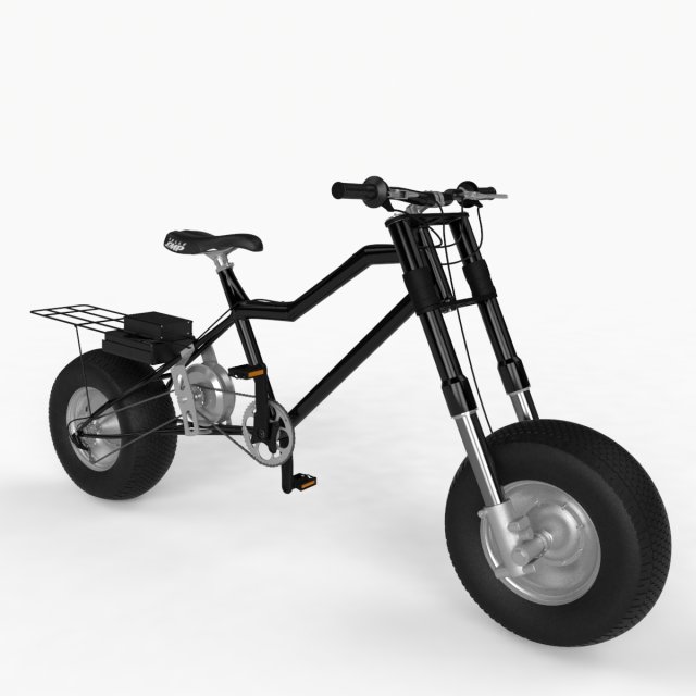 electric bike 3D Модель .c4d .max .obj .3ds .fbx .stl .blend 