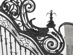 exterior mansion gate 3D 모델