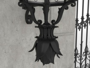 exterior mansion gate 3D 모델