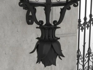 exterior mansion gate 3D Model