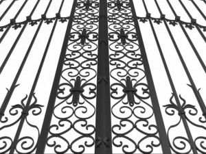 exterior mansion gate 3D 모델