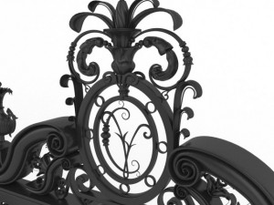 exterior mansion gate 3D 모델