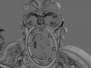 exterior mansion gate 3D 모델