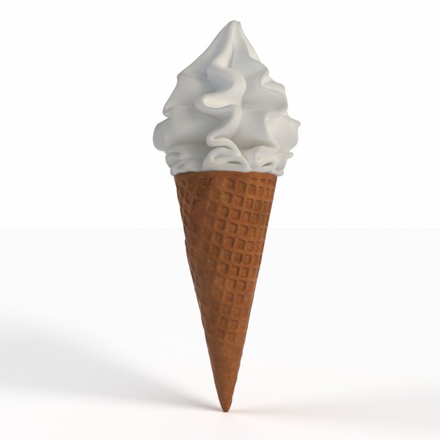 ice cream 3D Модель .c4d .max .obj .3ds .fbx .stl .blend 
