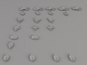 dead autumn leaves 3D 모델