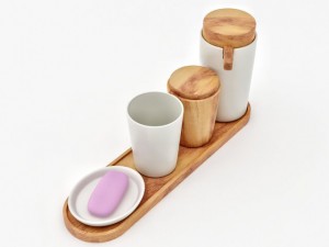 john lewis acacia bathroom accessories 3D 模型