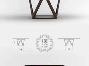 mesa de jantar de walter knoll tobu Modelo 3D