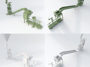 the set of equipment for a modern mill Modelo 3D