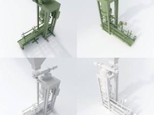 the set of equipment for a modern mill Modelo 3D