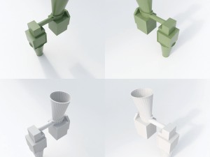the set of equipment for a modern mill Modelo 3D