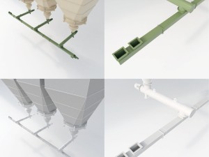 the set of equipment for a modern mill Modelo 3D