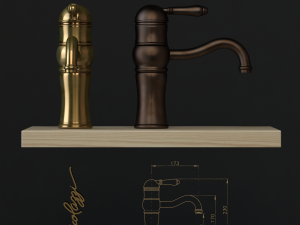 basin mixer nicolazzi aqua 3471 cr 76 3Dモデル