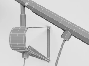 265 modern wall lamp designed by paolo rizzatto 3D Model