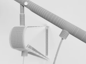 265 modern wall lamp designed by paolo rizzatto 3D Model