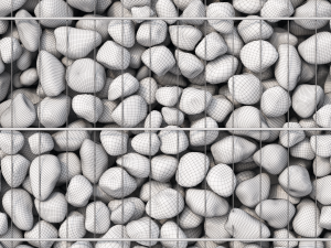 modern bbq gabion 3D-Modell