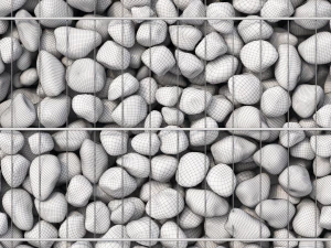 modern bbq gabion 3D Model